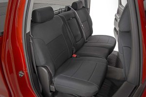 GMC Sierra 1500 Seat Covers - Front + Rear - Rough Country - Neoprene - '14-'18